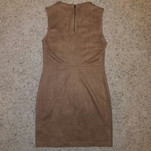 Chloe K Dresses - NWOT Light Brown Suede Dress Chloe K Dresses - NWOT Light Brown Suede Dress